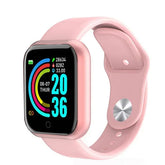 Smart Watch Y68: Color Screen Fitness Tracker w/ Step Count, 12 Sports Modes, Notification Reminder, Camera/Music Remote